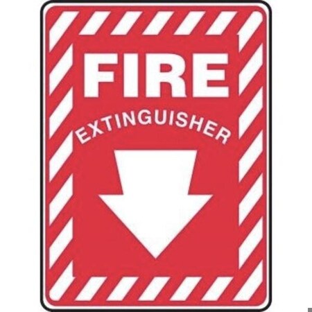 Accuform SAFETY SIGN FIRE EXTINGUISHER DOWN MFXG908XT MFXG908XT